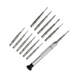 Screwdriver kit for repair and disassemble, telephones, electronics and others, 13 in 1, model II